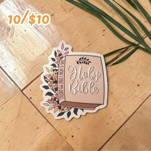 Holy Bible Sticker – Christian Faith Vinyl Decal | Bible Verse Inspirational
